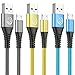 Price comparison product image Yosou Micro USB Cable 2m 3Pack Android Charger Cable Fast Charging Cable Nylon Micro USB Charger Lead Compatible with Samsung Galaxy S6 edge S7 S5 J7 J5 J3,LG,Sony,PS4,Xbox,Huawei Honor 7X,Y6/Y7 2019