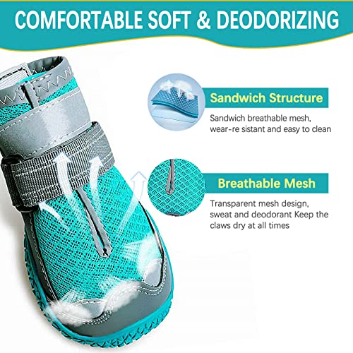 Bottes de protection pour chien respirantes et antidérapantes (lot de 4) - 14