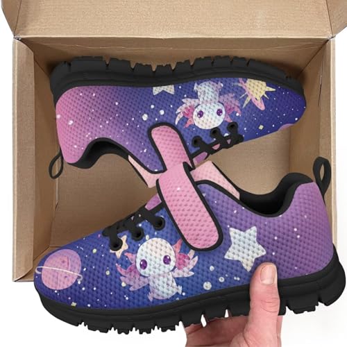 Girls Boys Sneakers Kids Little Kid Tennis School Casual Walking Shoes Planet Space Axolot Pattern2