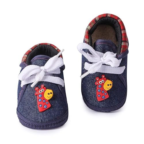 Image of Butterthief Unisex Baby Prewalking Shoes for Newborn Boys & Girls | Soft Sole Infant Bootie with Anti-Slip Bottom | Lightweight Cotton Footwear Early Walker Shoes (3-6 Months, 11 CM)