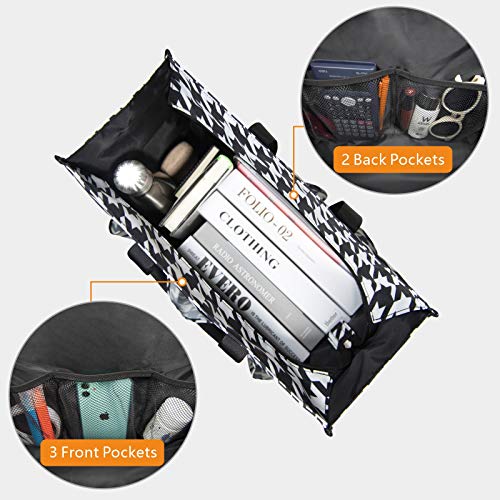 Image of TOPDesign Utility Water Resistant Tote Bag with 13 Pockets, Top Zipper Closure & Thick Bottom Support, for Working Women