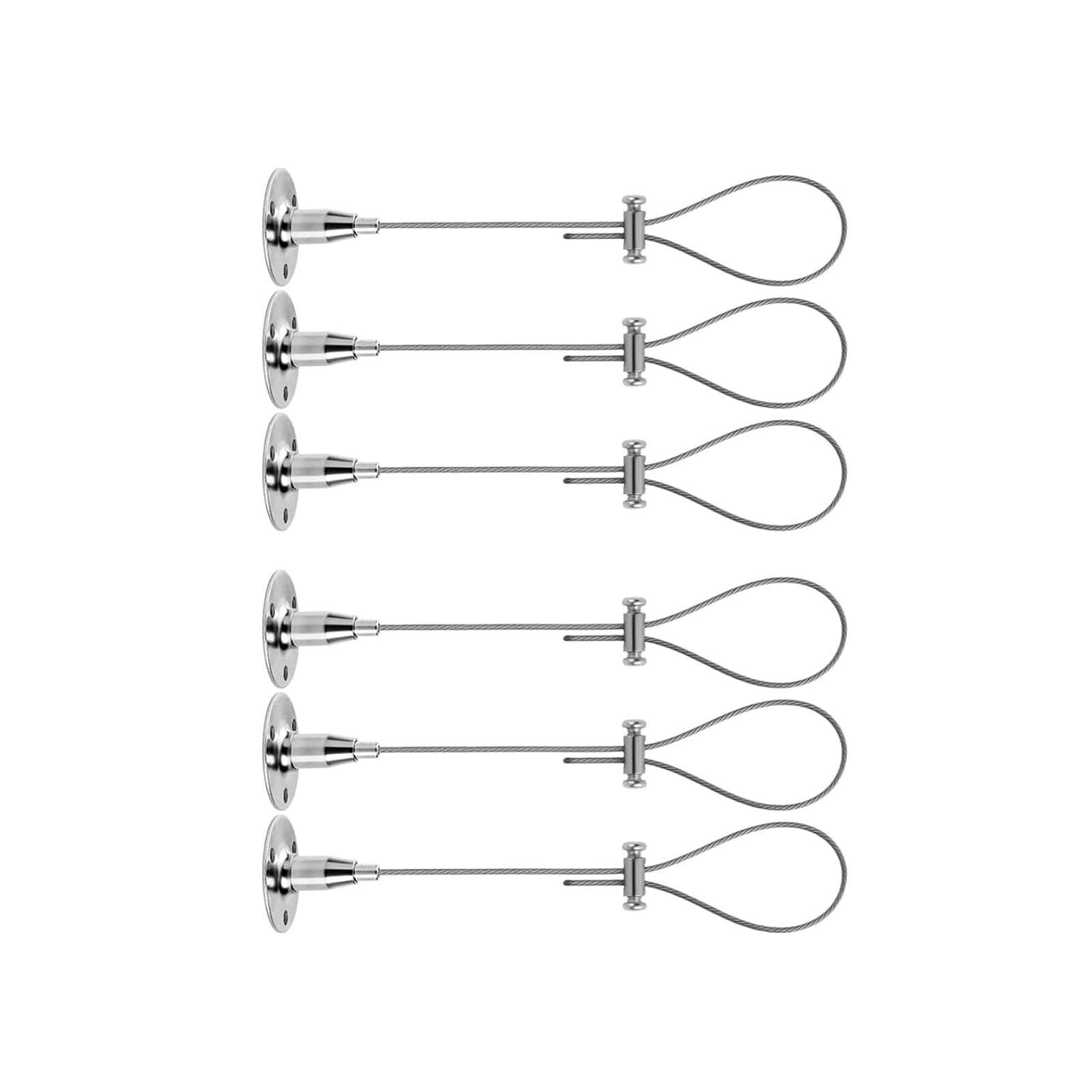6PCS Steel Adjustable Shower Rod Bracket Strong Ceiling Mount Rustproof Bathroom Curtain Hanger for Outdoor Not Erosion Adjustable Rod