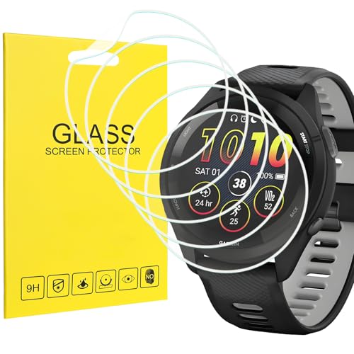 Watbro [5 Pack] Screen Protector for Garmin Forerunner 265(46mm) Ultra-thin Smartwatch Anti-Scratch Bubble-Free HD Clear Soft Watch film