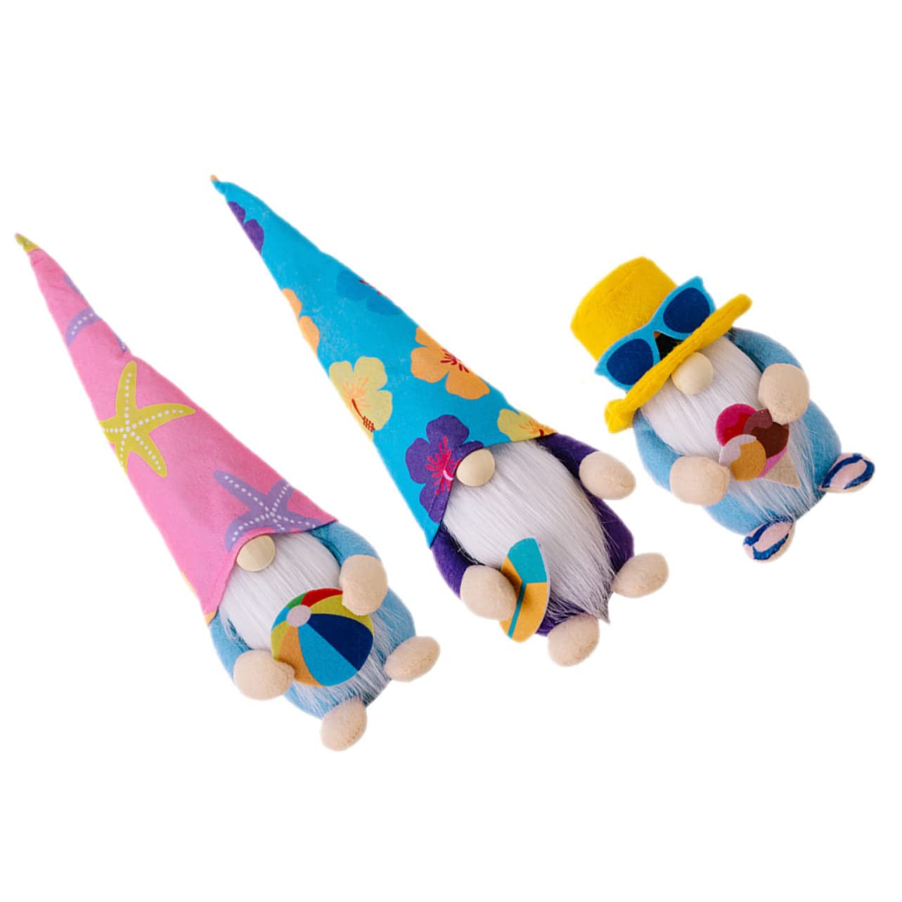 Cabilock 12 STK Surfpuppen-Ornamente Party-Zwergpuppe Zwergpuppe Gnomendekorationen im Küstenthema Plüschfigur Spielzeug Küstenzwerg Sommerzwerg abgestuftes Tablettdekor Kies