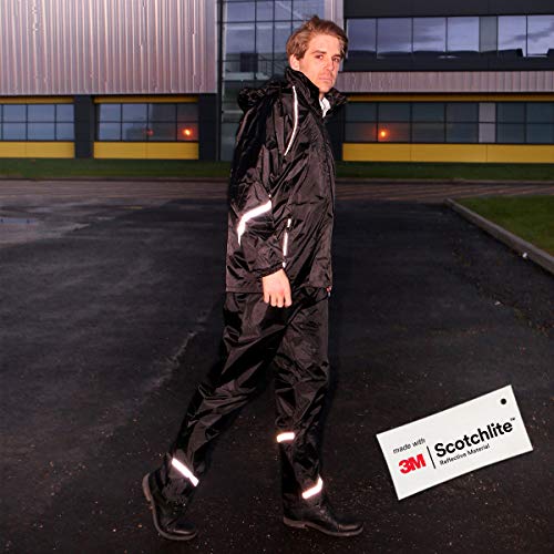 image for Salzmann 3M Waterproof Rainsuit | Elasticated Waist Band and Foldable 
