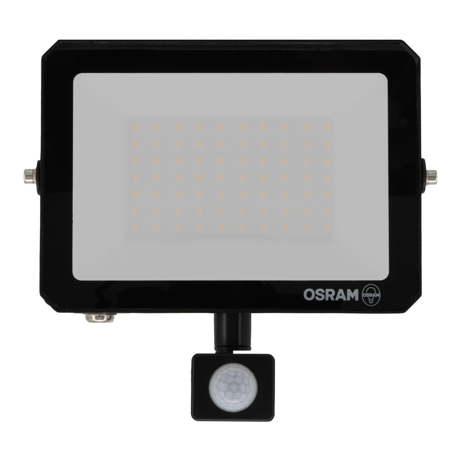 Licht-Erlebnisse LED Flutlicht mit Bewegungsmelder Aluminium Schwarz 3000 K IP65 Außen schwenkbar Parkplatz Hof Einfahrt B:20.6 cm Spot Balkon