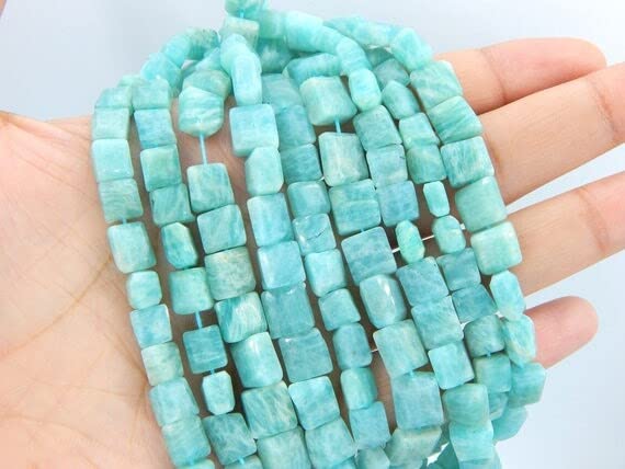 Perles amazonite de qualité supérieure facettées de forme fancy - 3
