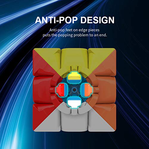 Image of D ETERNAL MoYu MFJS MeiLong 3C Cube 3x3 High Speed Stickerless Magic Puzzle Cube 3by 3,14+ years