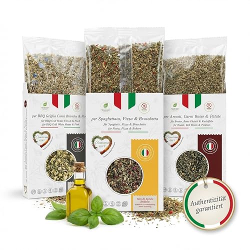 Condiviso GIFT Geschenkset - Authentischer Italienisches Kräuter Anbau In Italien - Gewürze Set...