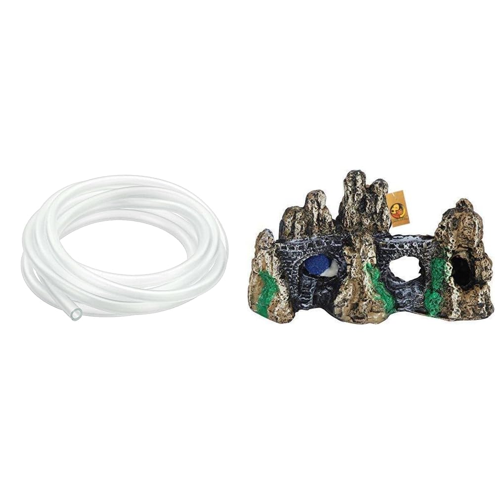 Foodie Puppies Silicone Aquarium/Fish Tank Airline Tubing Pump Hose, Soft Fish Tank Pipe (Diameter - 5mm) (10mtr) & Foodie Puppies Natural Looking Environment Underwater Underwater Bridge Aquarium (B0CRVT1JMC) Amazon Price History, Amazon Price Tracker