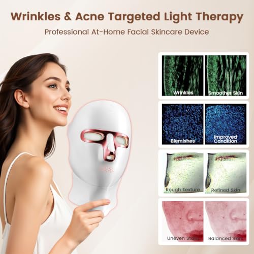 Image of Red Light Therapy for Face LED Infrared Facial Mask