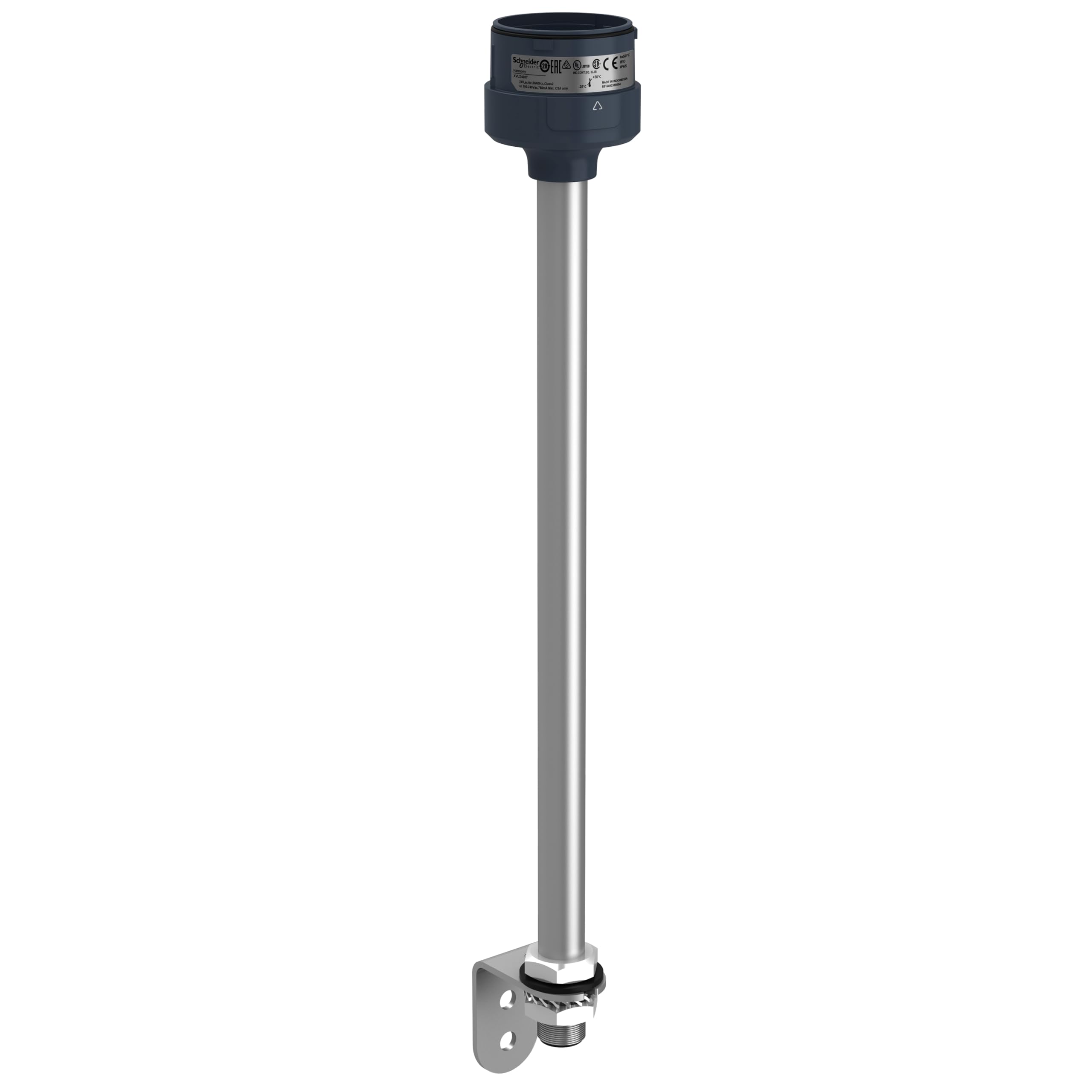 Base avec tube de 400mm et fixation collier pour support industriel
