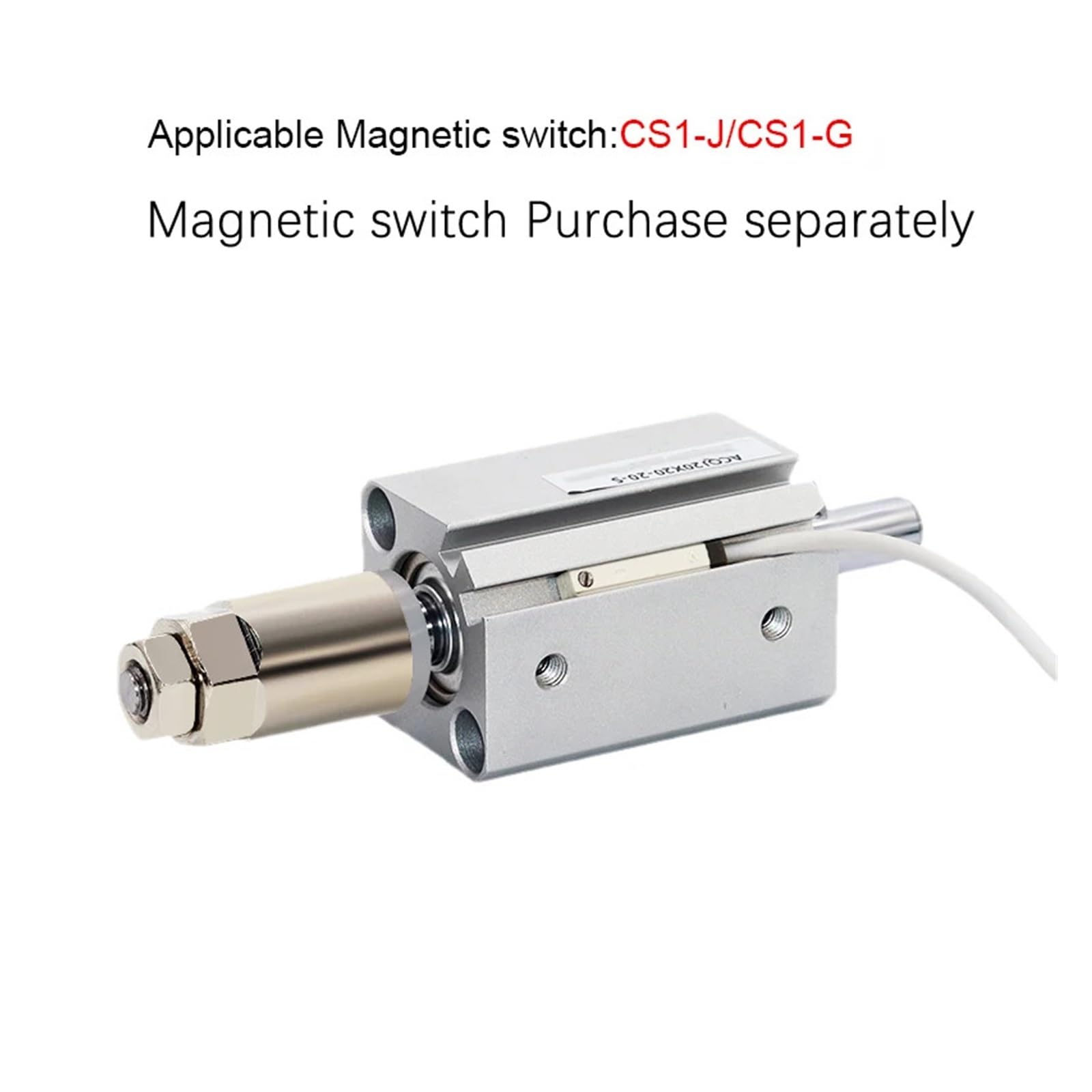 Cilindro neumático Compacto Delgado estándar de los Cilindros del Aire comprimido del Impacto ACQJ32(ACQ20 (Bore 20mm))