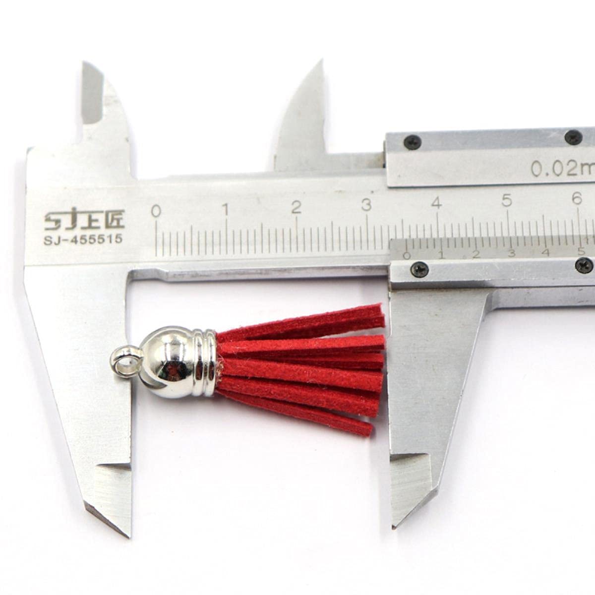 QUNINE 60/100 Pz 38mm Nastro d'oro Nappa in Pelle Scamosciata Sintetica per Cinturini Portachiavi Gioielli Ciondoli Pendenti Estivi Fai da Te -100 Pezzi Cime Dorate, Rosa Chiaro