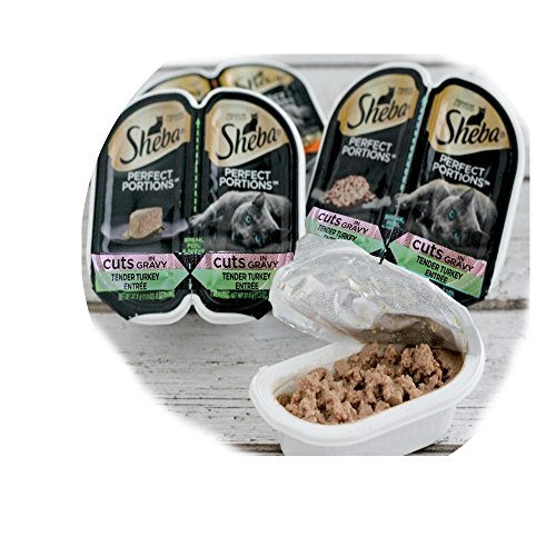 Sheba Perfect Portions Cuts in Gravy Tender Turkey Entree` (5-2 Pack=10 Single Servings), Model Number: 798538