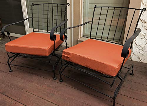 image for QQbed 4 Pack Outdoor Patio Chair Washable Cushion Pillow Seat Covers L