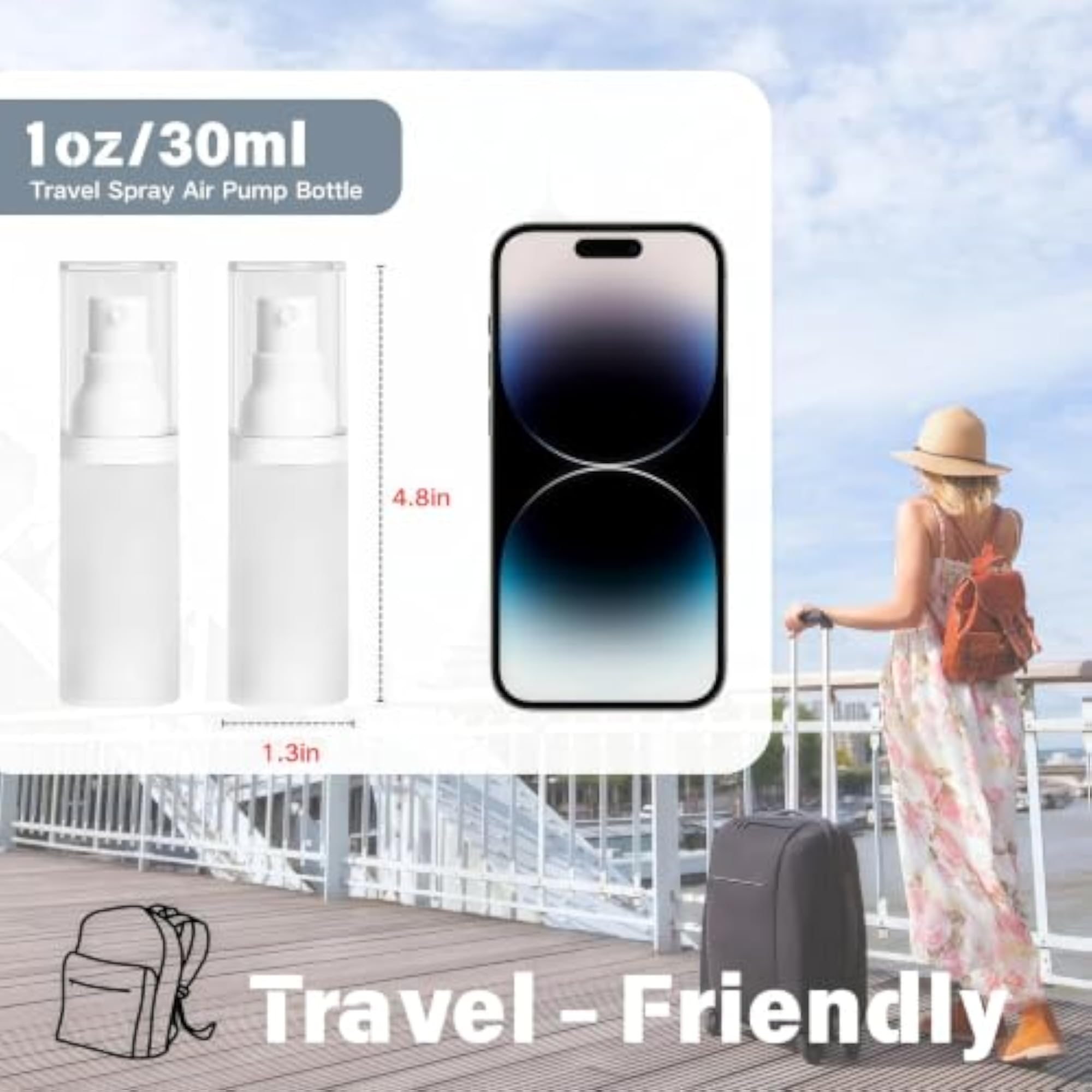 Portable Refillable Leak Proof Travel Mini Spray Bottle