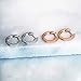 PAVOI 14K Yellow Gold Plated Cuff Earrings Huggie Stud | Small Hoop Earrings for Women