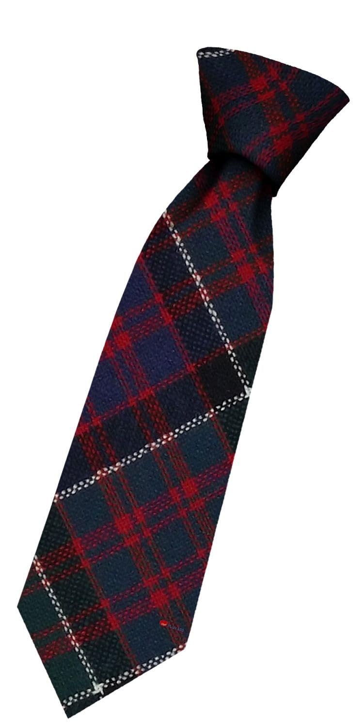I LUV LTD Boys All Wool Tie Woven And Made in Scotland in MacDonald of Clanranald Modern Tartan