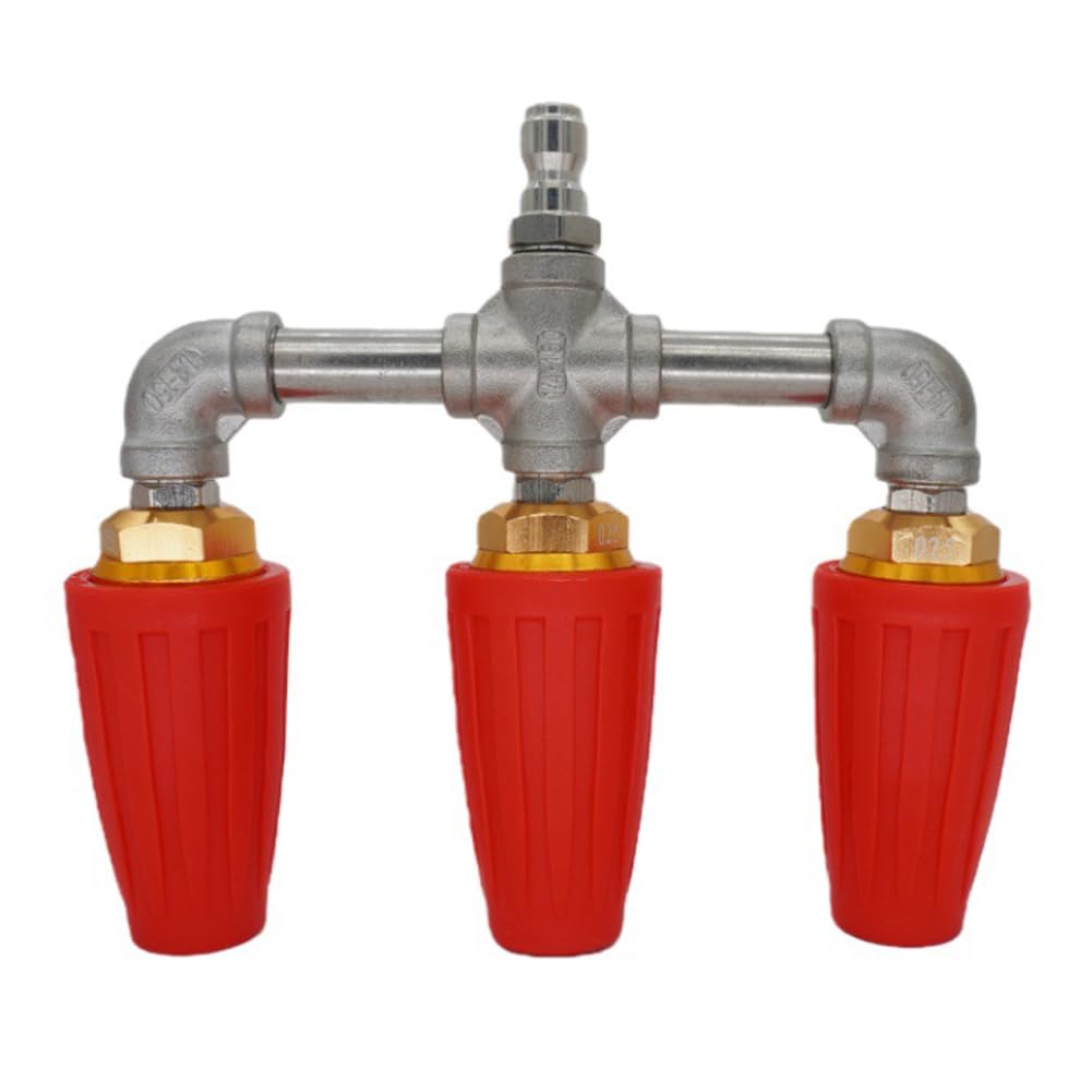 Potrójna dysza turbo myjka ciśnieniowa 4000 PSI 360 obrotowa dysza turbo do czyszczenia myjki elektrycznej