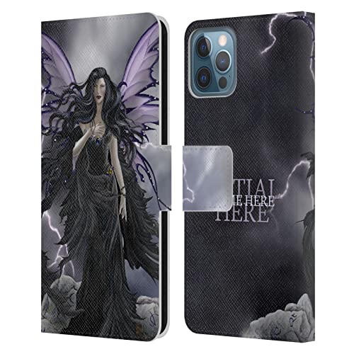 Coque en cuir iPhone 12 Nene Thomas personnalisable avec initiales fée des tempêtes