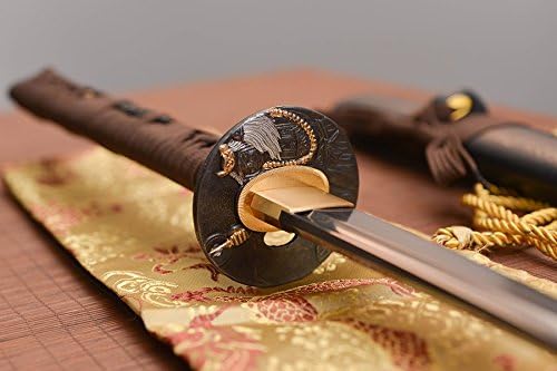 Handmade katana Full Tang Blade Damascus Folded Steel Sword Japanese Samurai Katana Sharp Home Protect Sword