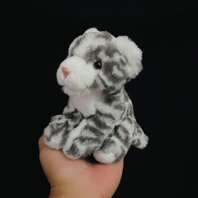Peluche léopard des neiges douce pour doudou de bébé