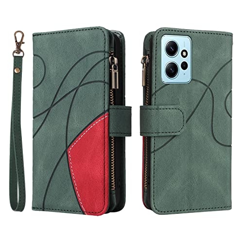 Housse Xiaomi Redmi Note 12 4G grand portefeuille 9 cartes avec support vidéo