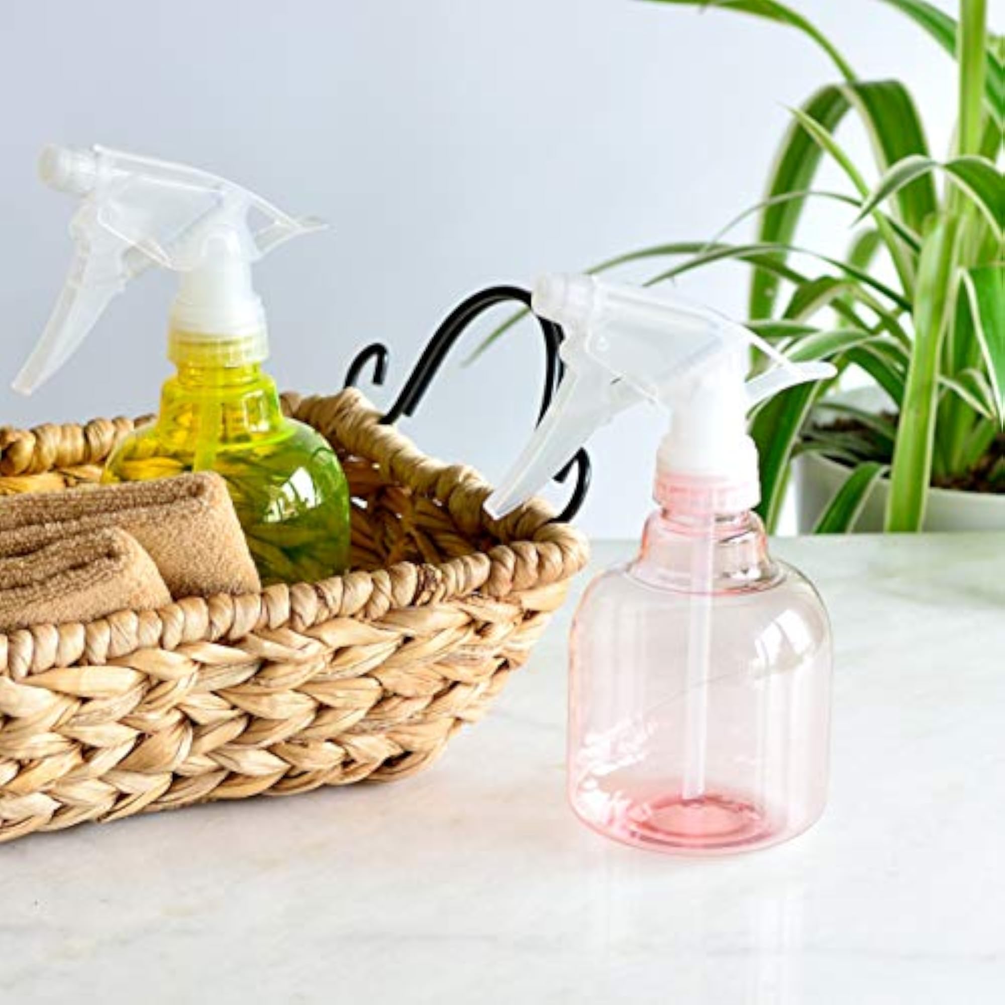 6 Pack Empty Plastic Spray Bottles, Assorted Colors