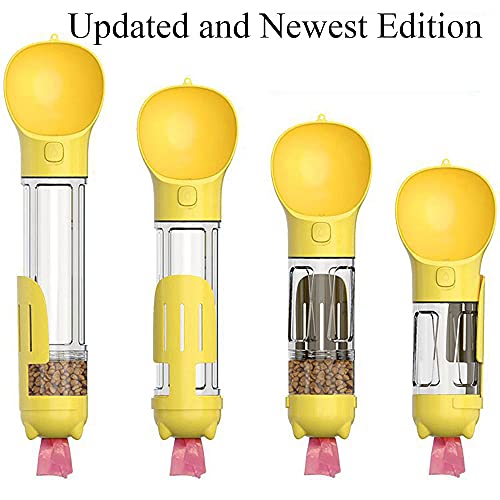 Updated Dog Water Bottle, 4 in 1 Portable Bpa Free Leak Proof Dispenser 300ml 10oz for Cat Outdoor Food Treats Water… - Image 6