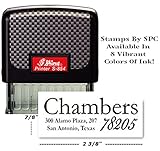 Stamps By SPC // Address Stamps [SPC2SC] // DESIGN: Collage // Perfect For Your Personal, Business & Office Stamping Needs - Available In 8 Vibrant Colors!