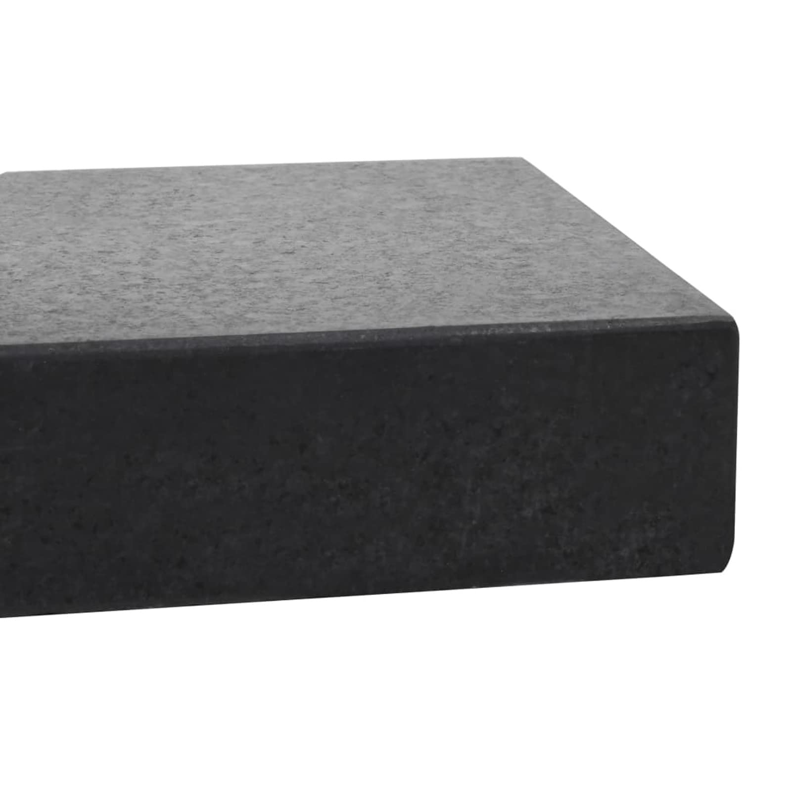 Socle de Parasol rectangulaire 25 kg Noir,Pied De Parasol,Pied De Parasol Lourd,Pied De Parasol sur roulettes