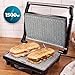 Cecotec Elektrischer Kontaktgrill Rock'Ngrill 1500 Rapid Sear, 1500 W Leistung, RockStone Antihaftbeschichtung, 24,5 x 17,3 cm Grillfläche, Fettauffangschale, Elektrogrill, PFOA-frei