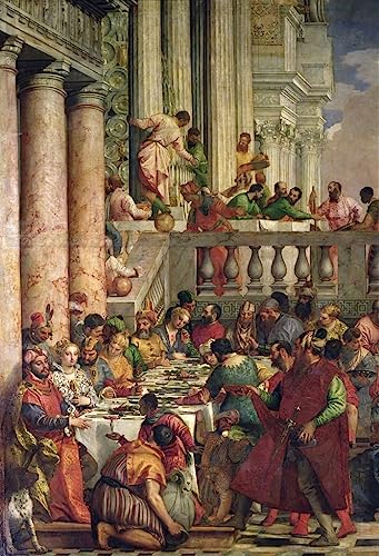 Toile les noces à Cana de Veronese pour sublimer les murs de votre salle à manger