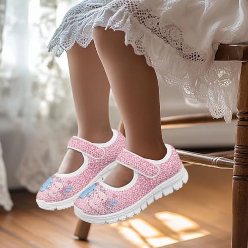 BIGCARJOB Mary Janes Shoes for Toddle Girls Running Shoes Cute Ballet Dress Shoes Kids Flats Walking Shoes2