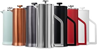 Lafeeca French Press Coffee Maker - Stainless Steel Double Wall Vacuum Insulated - Large Thermal Brewer 34 oz 1000 ml Polished