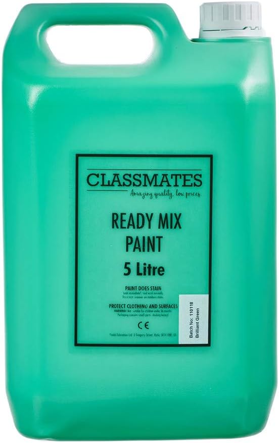 ClassmatesReady Mixed 5 Litre Paint - Brilliant green