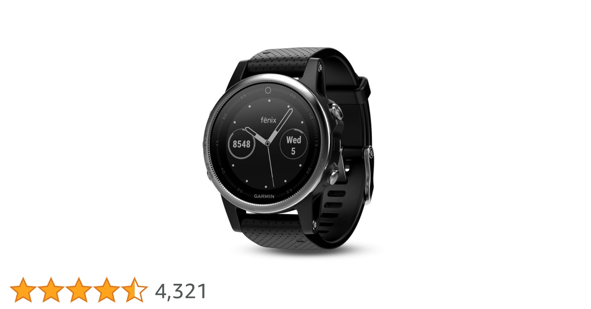 Garmin Fenix 5S Multisport GPS Watch with Black Band, Outdoor