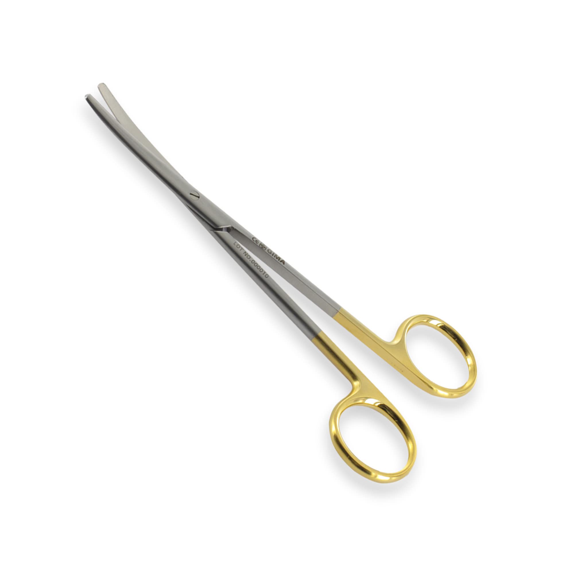 Gima - Metzenbaumin Ciseaux en Carbure de Tungstène, Incurvés, avec des Lames Fermes Qui Garantissent une Haute Précision Aux Chirurgiens, 14 Cm, 26514