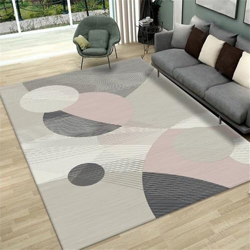 Alfombra De Pasillo Geometría Moderna, Pasillo clásico de la Sala de Estar, Pilas Cortas Antideslizantes Alfombras De Pasillo Baratas Multicolor Alfombras para Correr Alfombras A Medida 80X160CM