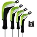 Andux Golf 460cc Driver Wood Head Covers with Long Neck and Interchangeable No. Tags Pack of 4 (Green) MT/MG32