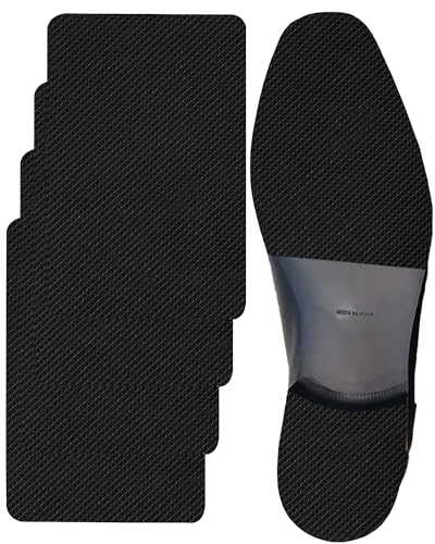 CZBYXA12 Black Shoe Sole Protector, Anti Slip Shoe Grips on Bottom of Shoes - Self-Adhesive Sole...