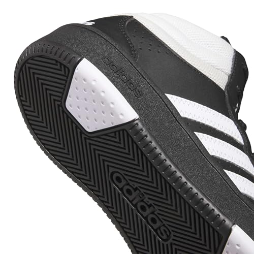 adidas Unisex-Kids Hoops Classic Mid Top, Black/White/Orbit Grey, 5.5 by adidas - Used condition - Image 6