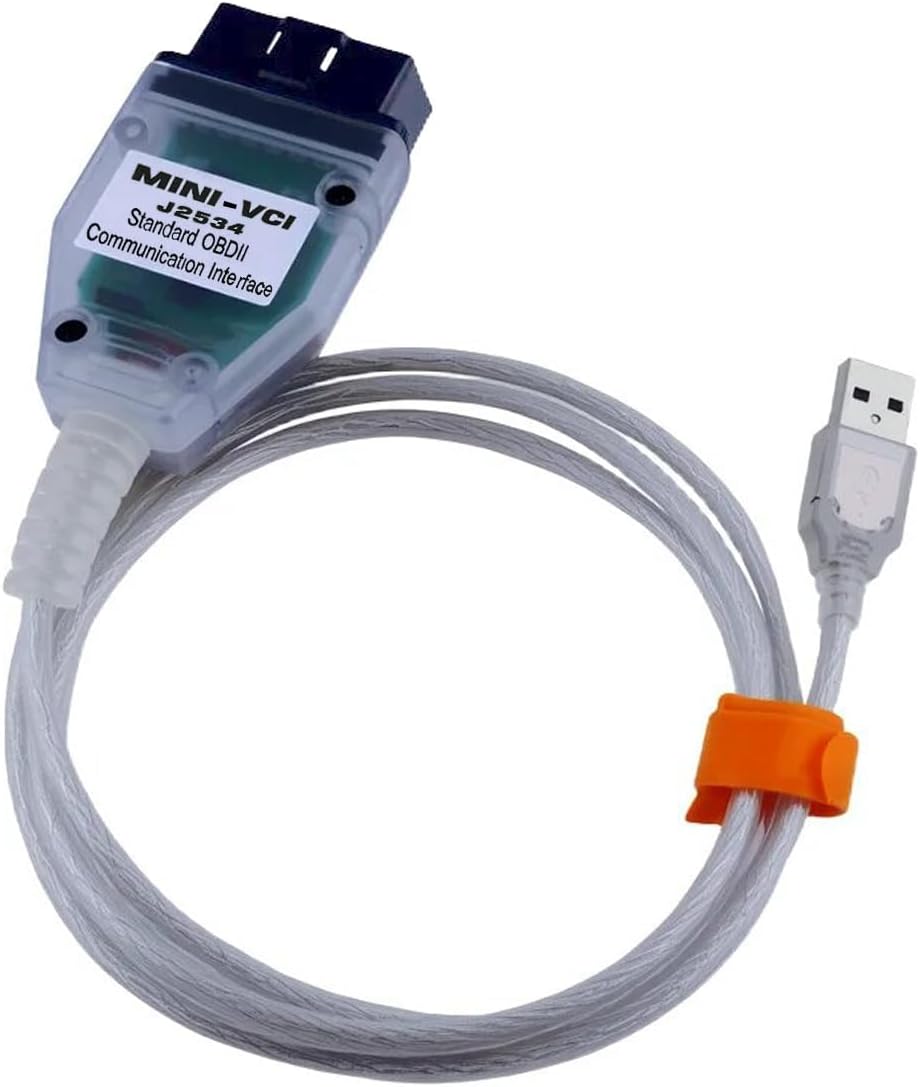 Mini vci j2534 Cable v18.00.008, obd2 Scanner Adapter for gm tech 2, obdlink ex, USB, fixd car Diagnostic Tool, Diagnostic Scanner, j2534 reprogramming Tool Supports Win xp win7 win10
