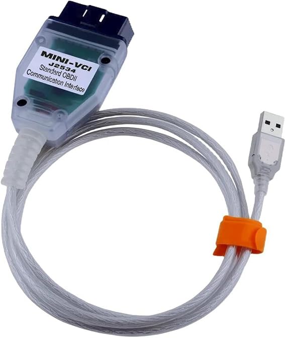 Mini VCI J2534 Cable(v18.00.008) for Toyota with Windows XP/7/10,Obdlink EX