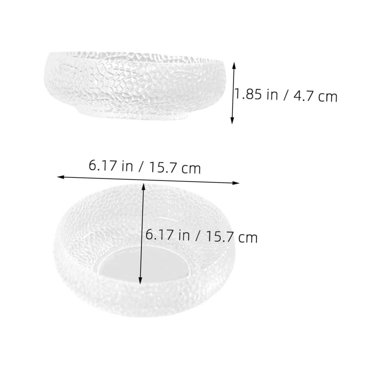 SEWACC Glass Makeup Brush Cleaning Bowl Art Brush Washer Mini Ink Saucer Writing Supply