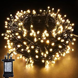YOSION 100-1000 LED String Fairy Lights On Dark Green Cable with 8 Light Effects, Ideal for Christmas Tree, Xmas, Party…
