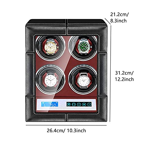 Remontoir montre automatique de luxe avec écran tactile de contrôle LCD ajusté