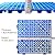 12PCS Modular Interlocking Cushion, 12in x 12in Interlocking Drainage Mats, Waterproof Drainage Floor Tiles, Soft PVC Non-Slip Drain Tiles for Shower, RV Mattress, Pool, Blue Splicing Floor Mats
