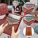 Kalimba Portable 17 Keys Thumb Piano, Portable Mahogany Mbira Finger Piano with Protection Case, Carrying Bag, Instruction, Tune Hammer for Beginners Professional Holiday Gift (Brown)